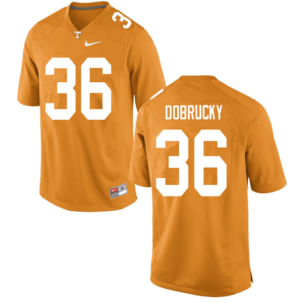 Men #36 Tanner Dobrucky Tennessee Volunteers College Football Jerseys Sale-Orange